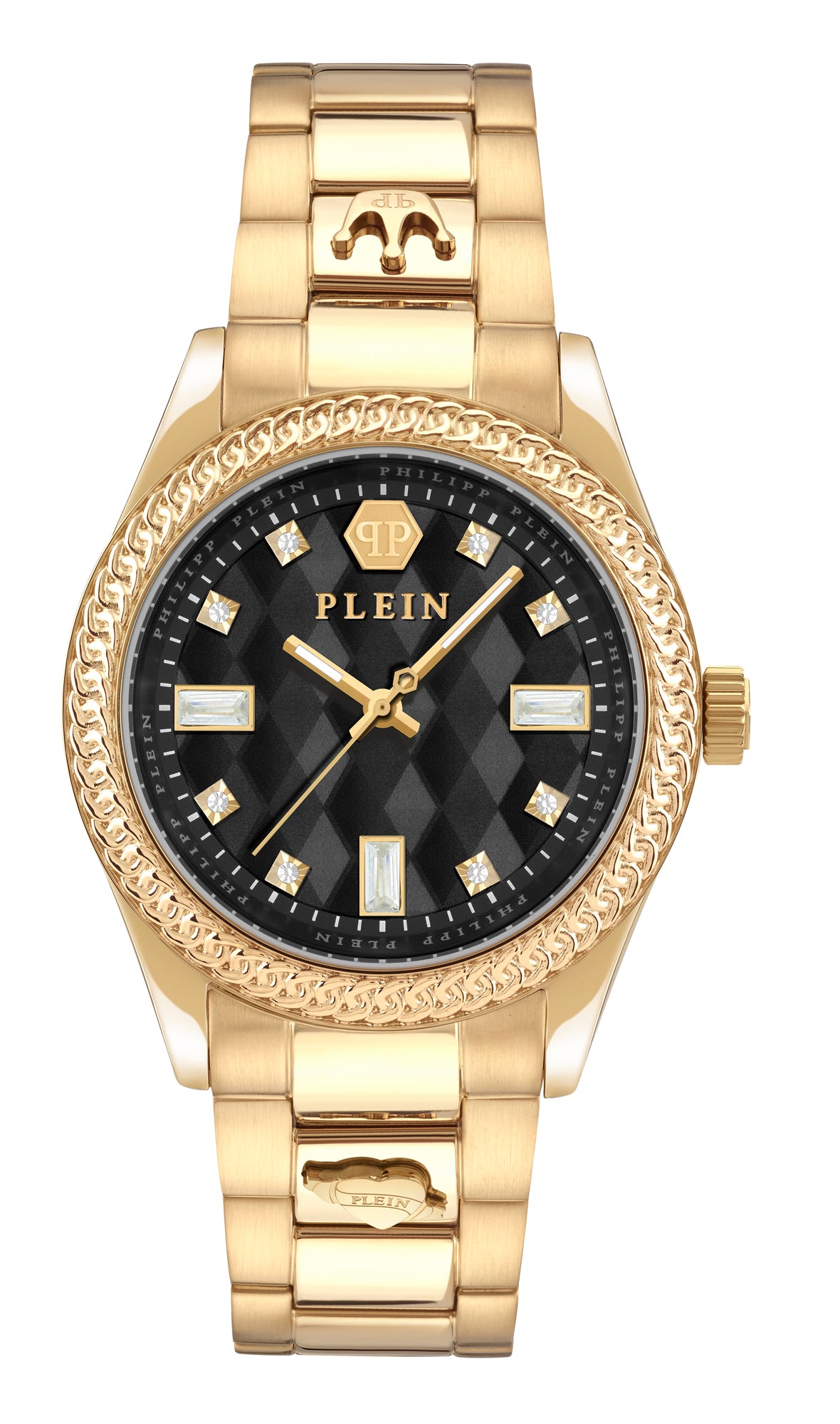 Philipp Plein Black Round Dial Quartz Analog Women Watch