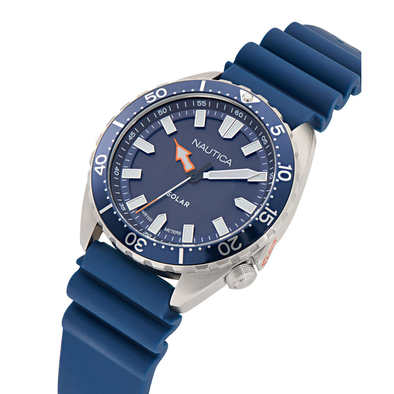 Nautica Vintage Blue Round Dial Quartz Analog Men Watch Watch Nautica