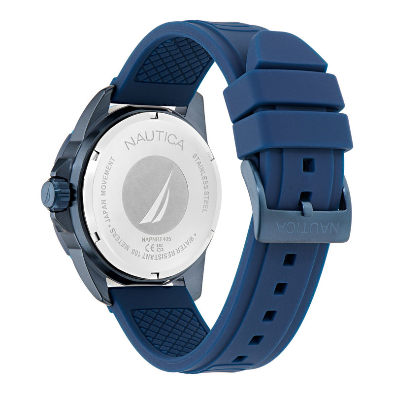 Nautica NSR Blue Round Dial Quartz Analog Men Watch Watch Nautica