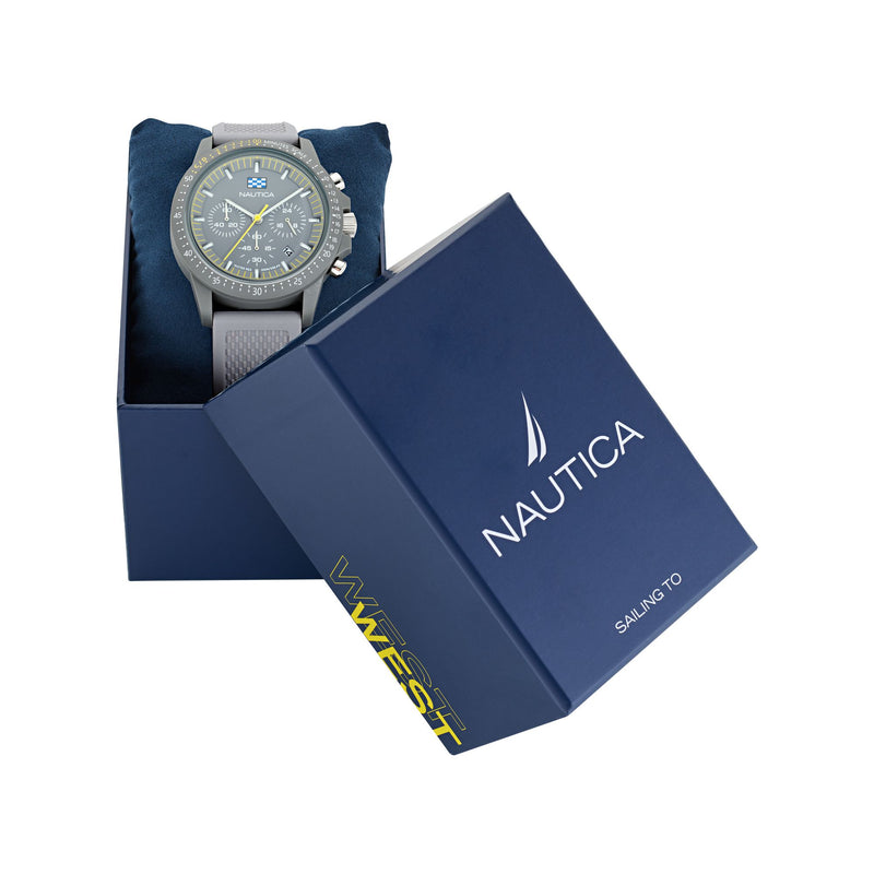 Nautica One Grey Round Dial Quartz Analog Men Watch Watch Nautica
