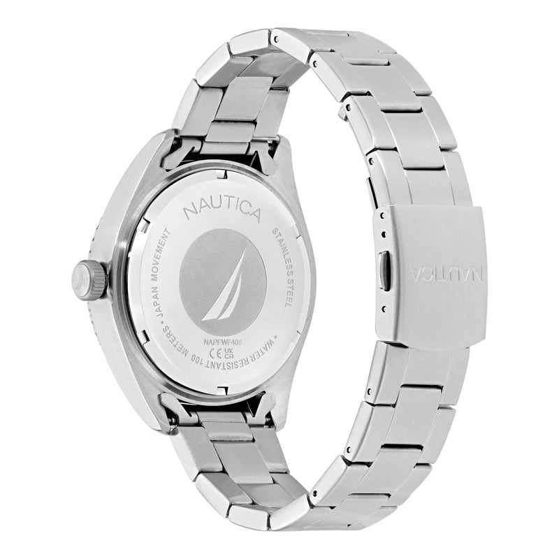 Nautica Finn Black Round Dial Quartz Analog Men Watch Watch Nautica