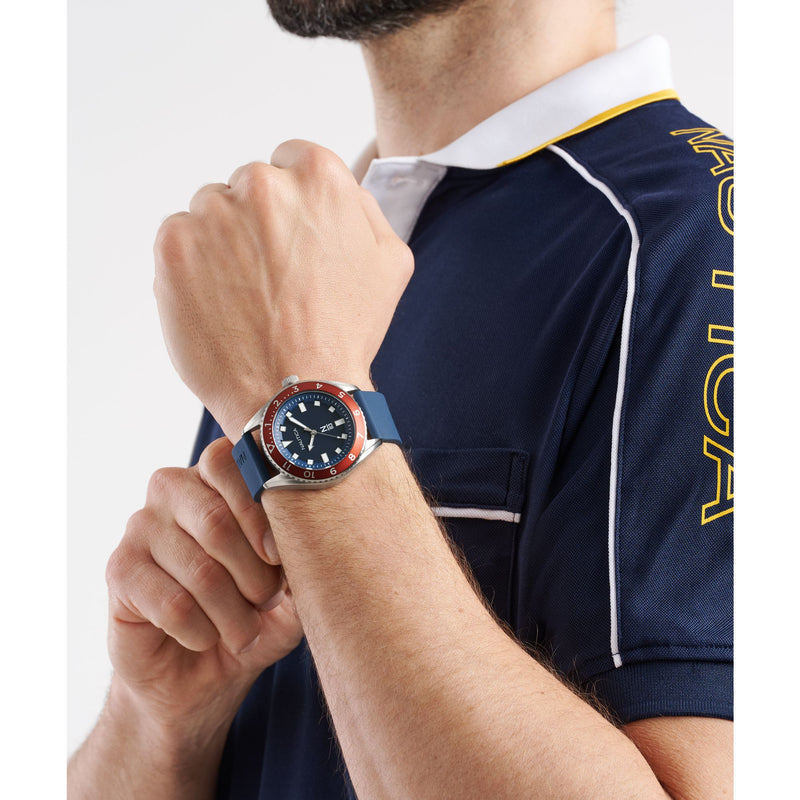 Nautica Finn Blue Round Dial Quartz Analog Men Watch Watch Nautica