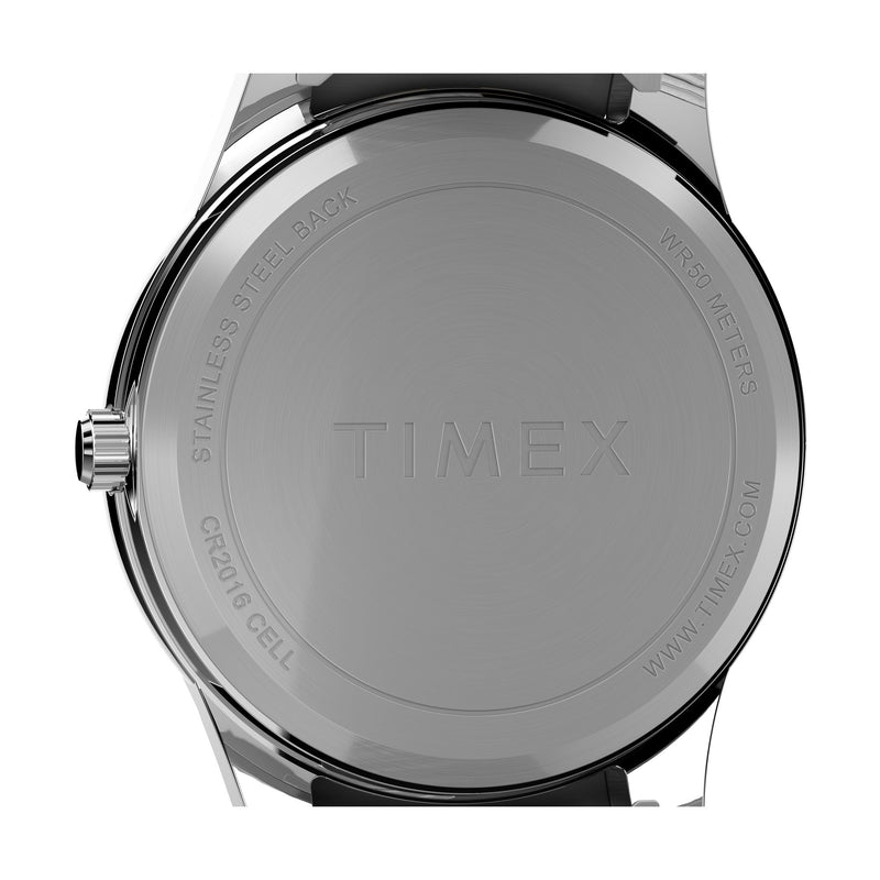 Timex Main Street Black Round Quartz Men Watch Watch Timex