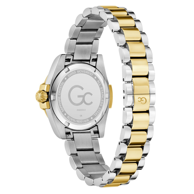 Gc Bolt Lady Green Round Quartz Women Watch - Guess Collection Watch Gc