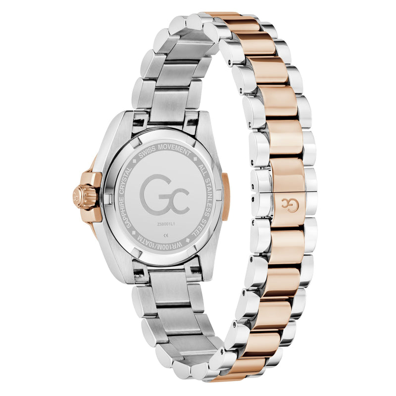Gc Bolt Lady White Round Quartz Women Watch - Guess Collection Watch Gc