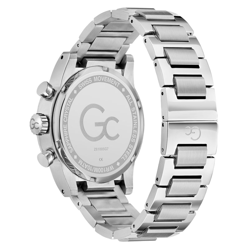 Gc Gallant Blue Round Quartz Men Watch - Guess Collection Watch Gc