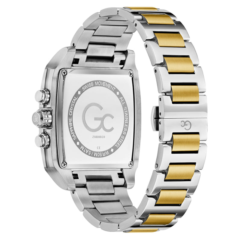 Gc Retrofit Green Square Quartz Men Watch - Guess Collection Watch Gc