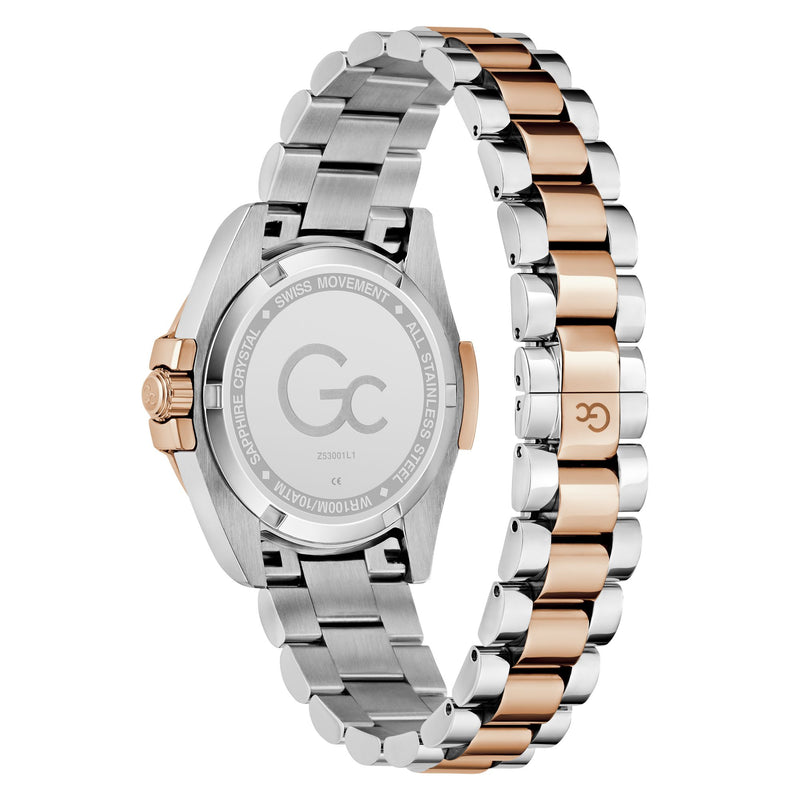 Gc Bolt Lady White Round Quartz Women Watch - Guess Collection Watch Gc