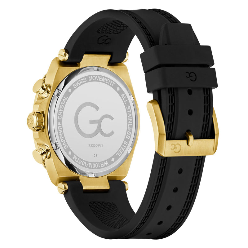 Gc Ironclass Green Round Quartz Men Watch - Guess Collection Watch Gc