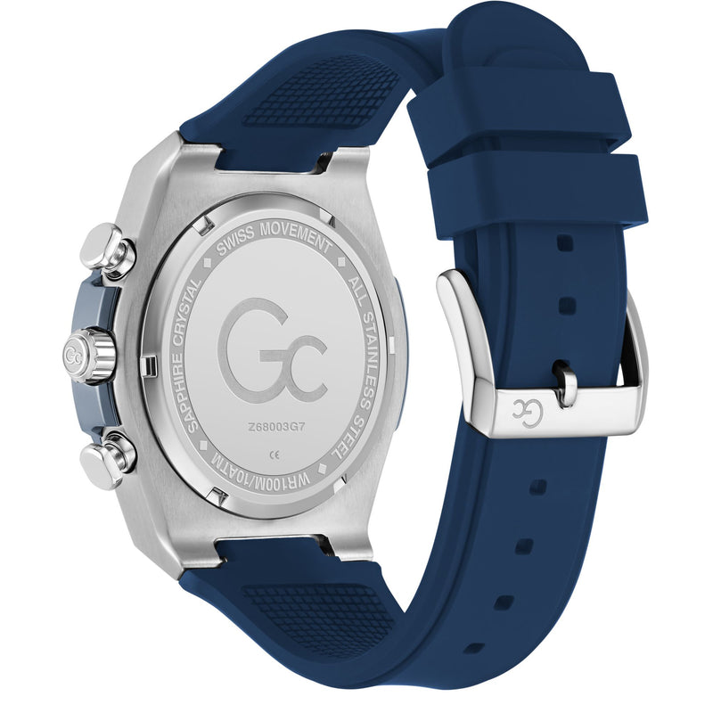 Gc Idolsport Blue Round Quartz Men Watch Watch Gc