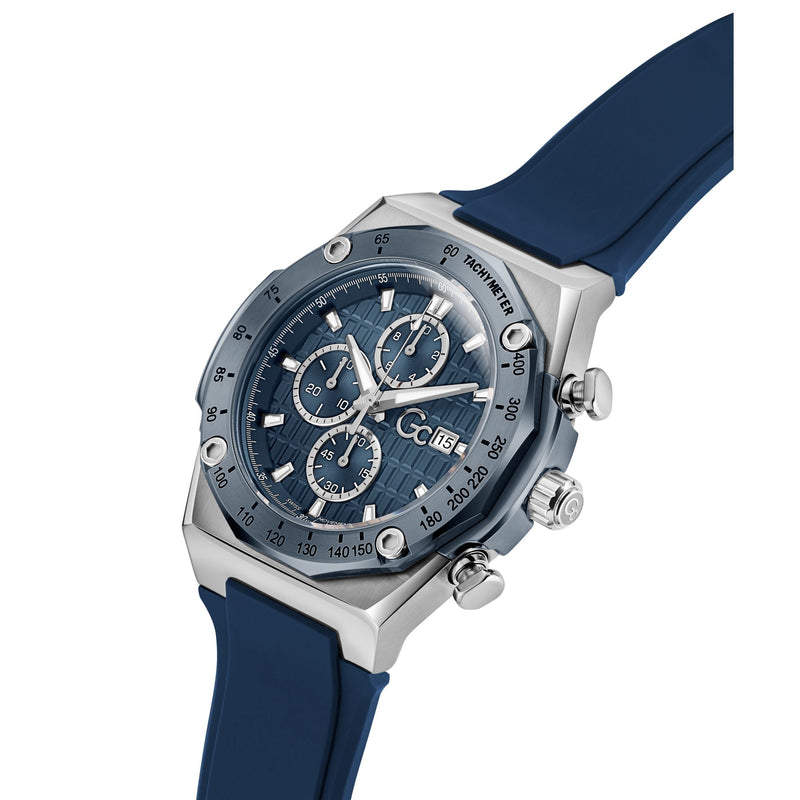 Gc Idolsport Blue Round Quartz Men Watch Watch Gc