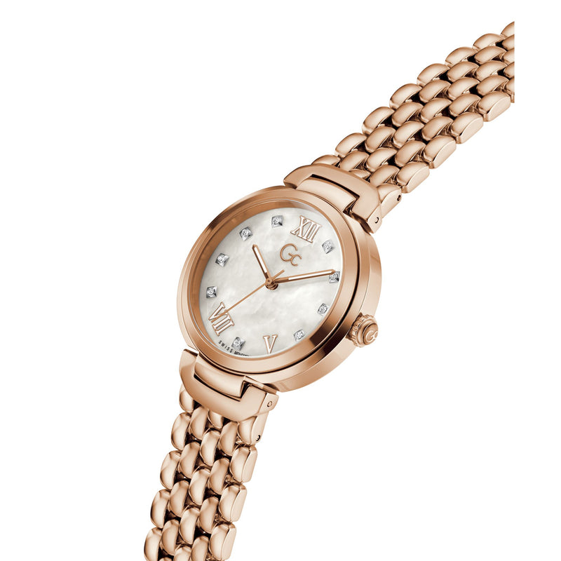Gc Allure White Round Quartz Women Watch Watch Gc
