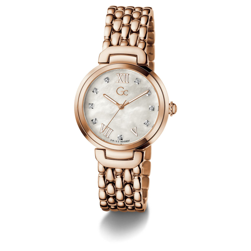 Gc Allure White Round Quartz Women Watch Watch Gc