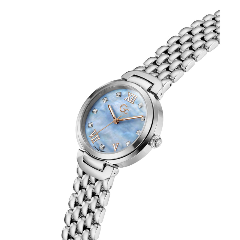 Gc Allure Blue Round Quartz Women Watch Watch Gc