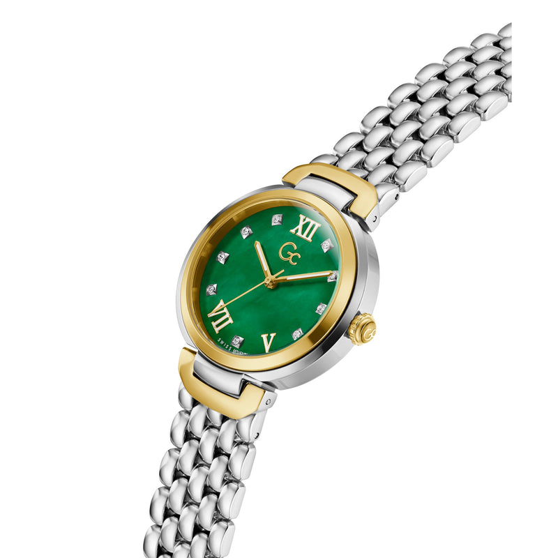 Gc Allure Green Round Quartz Women Watch Watch Gc