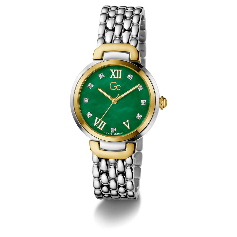 Gc Allure Green Round Quartz Women Watch Watch Gc
