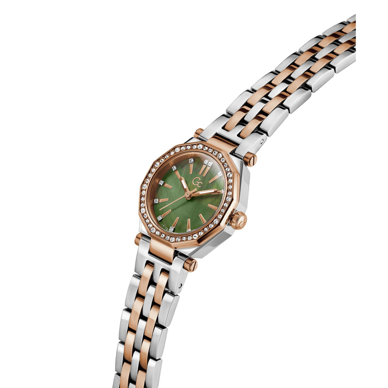 Gc Gleam Mini Green Round Quartz Women Watch Watch Gc