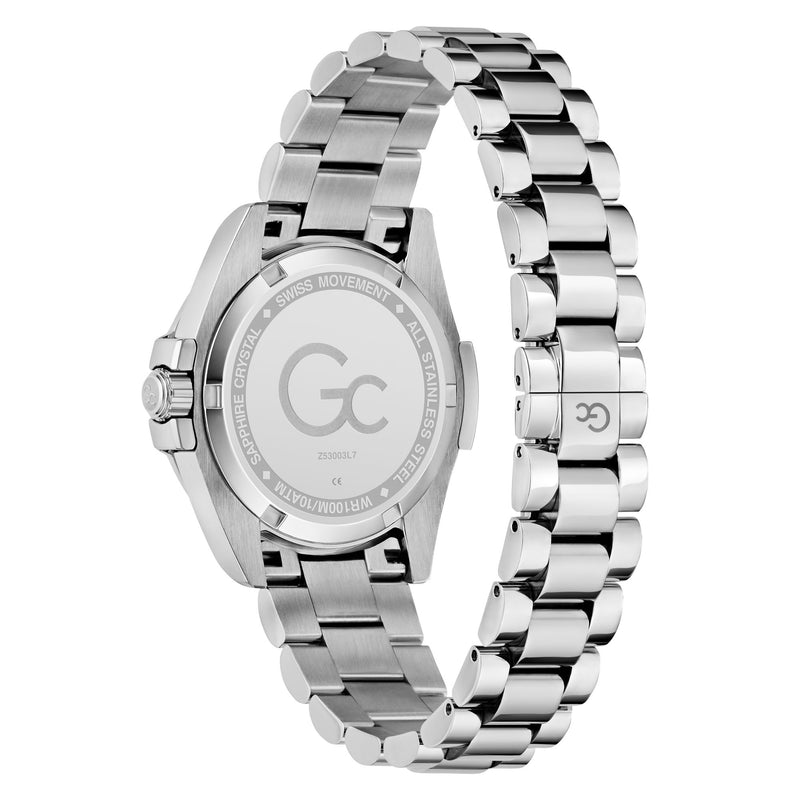 Gc Bolt Lady Blue Round Quartz Women Watch Watch Gc