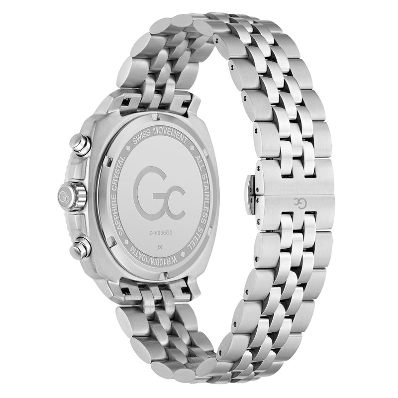 Gc Flair Coussin Black Square Quartz Men Watch Watch Gc