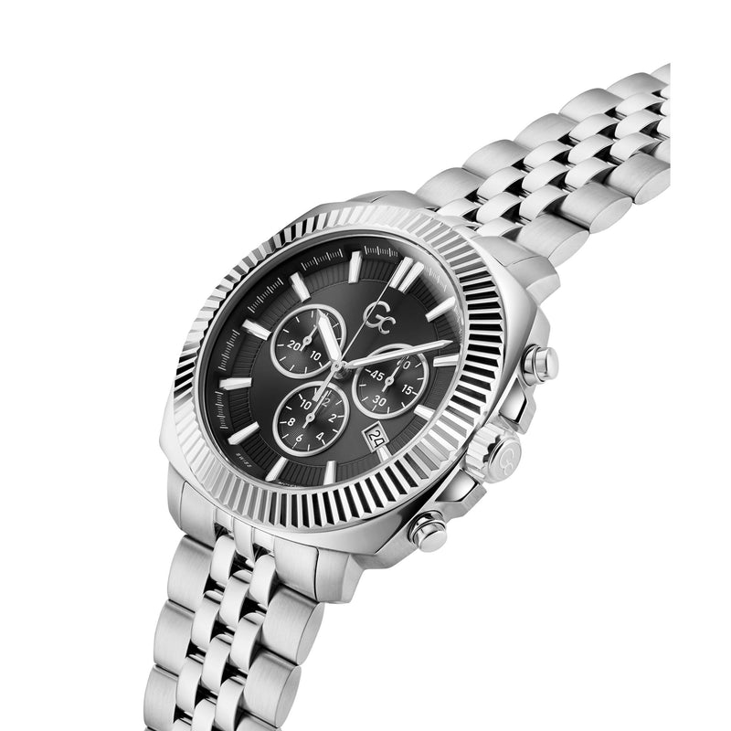 Gc Flair Coussin Black Square Quartz Men Watch Watch Gc