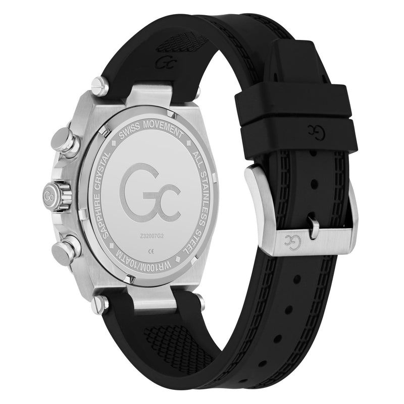 Gc Ironclass Black Round Quartz Men Watch Watch Gc