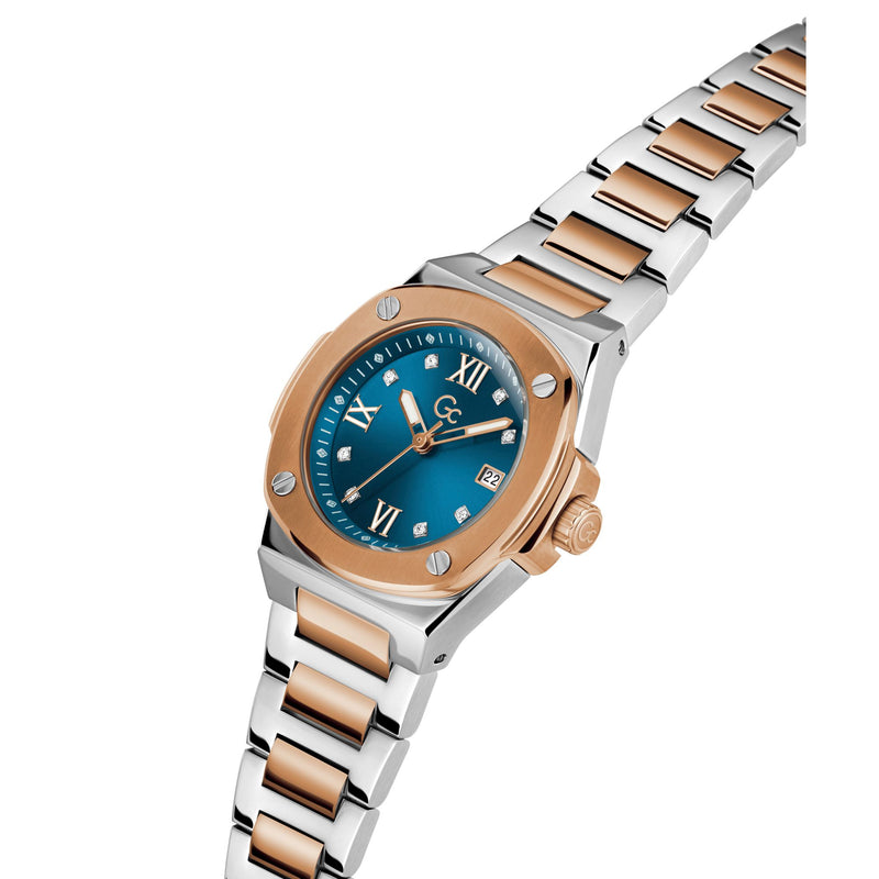 Gc Blue Square Quartz Women Watch Watch Gc