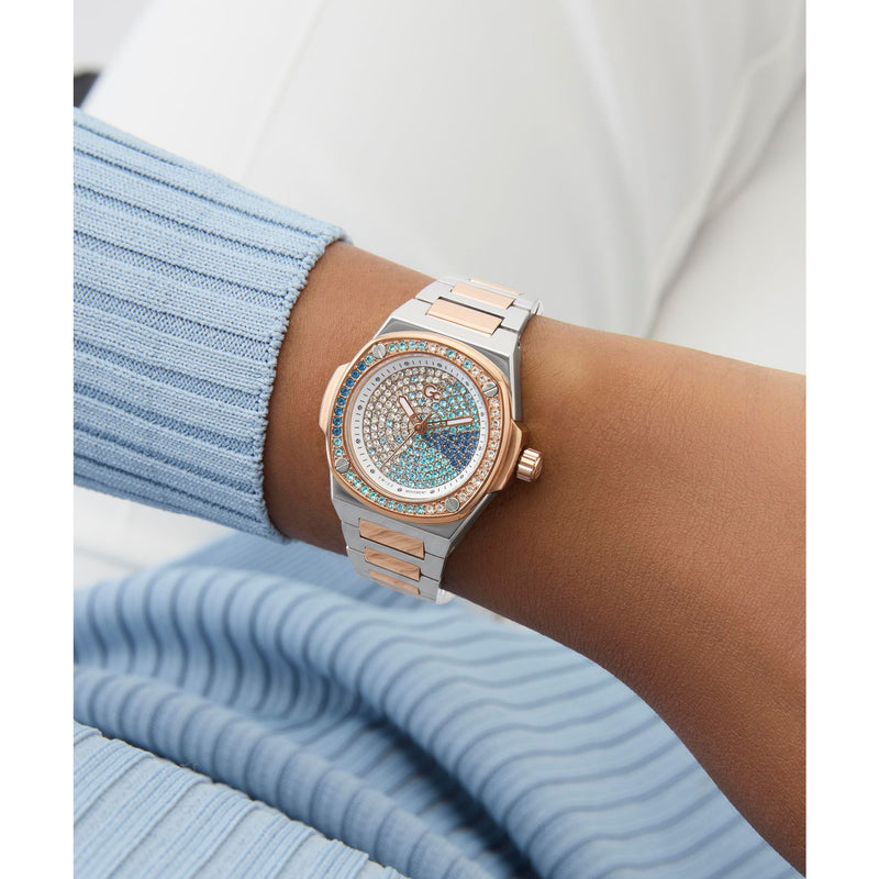 Gc Blue Square Quartz Women Watch Watch Gc