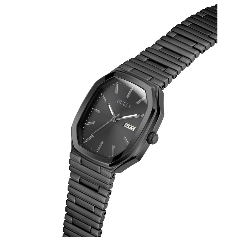 Guess Oliver Black Rectangle Quartz Men Watch Watch Guess