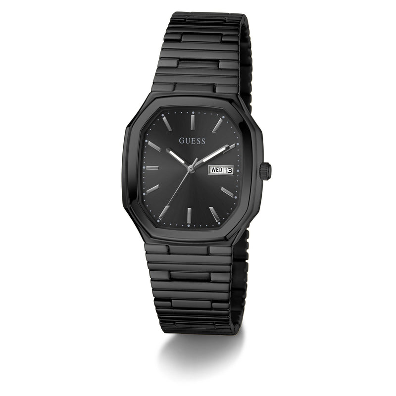 Guess Oliver Black Rectangle Quartz Men Watch Watch Guess