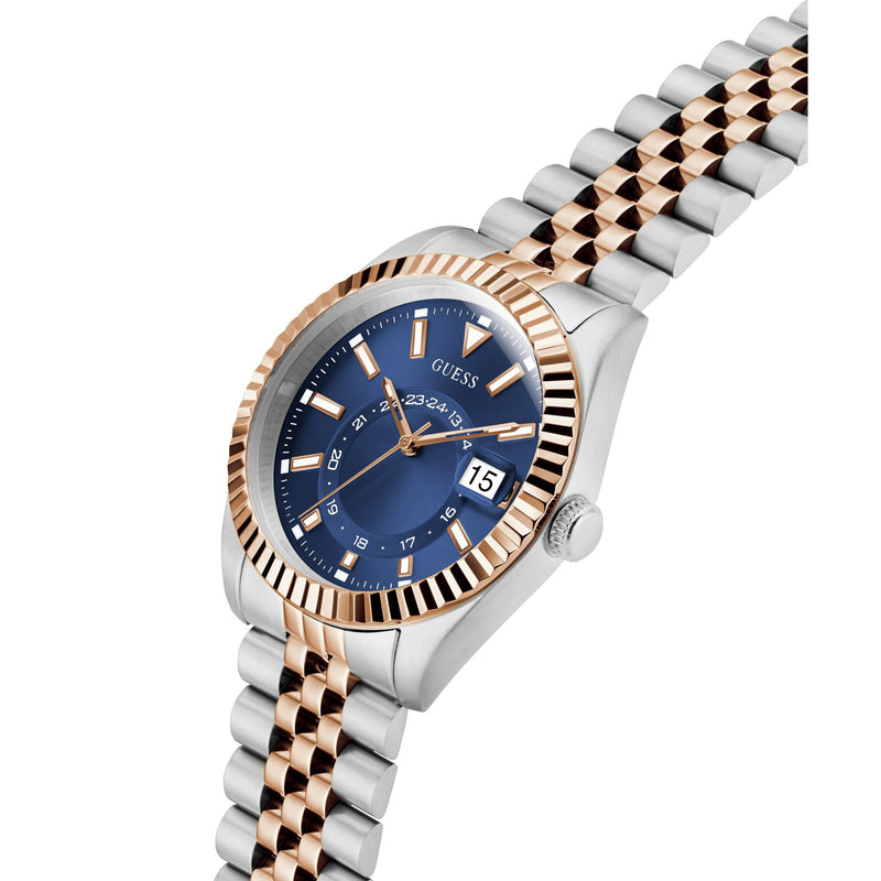 Guess Jaden Blue Round Quartz Men Watch Watch Guess