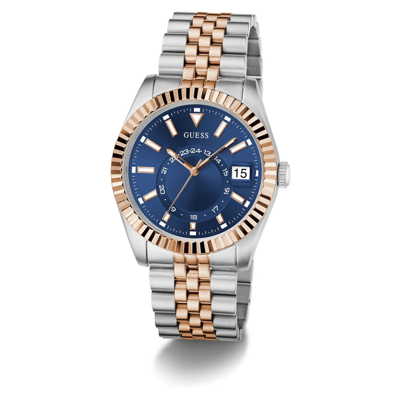 Guess Jaden Blue Round Quartz Men Watch Watch Guess