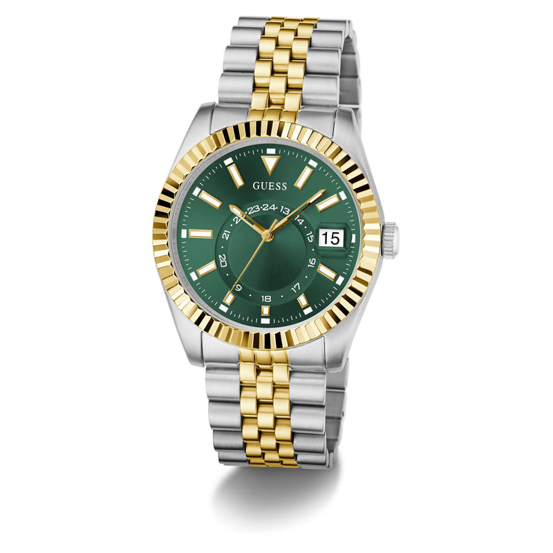 Guess Jaden Green Round Quartz Men Watch Watch Guess