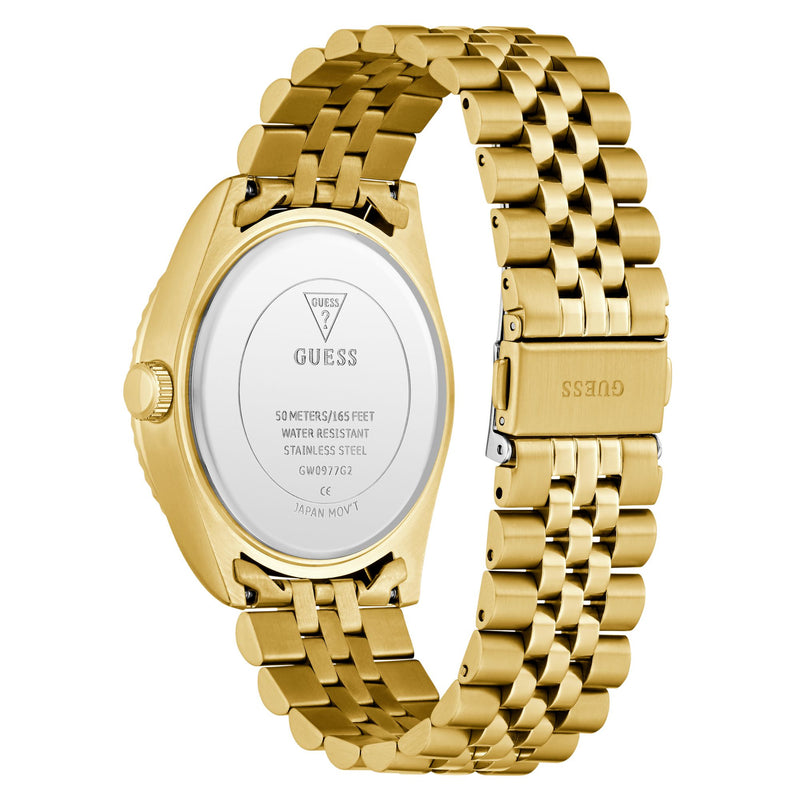 Guess Jaden Champagne Round Quartz Men Watch Watch Guess