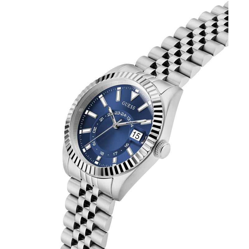 Guess Jaden Blue Round Quartz Men Watch Watch Guess