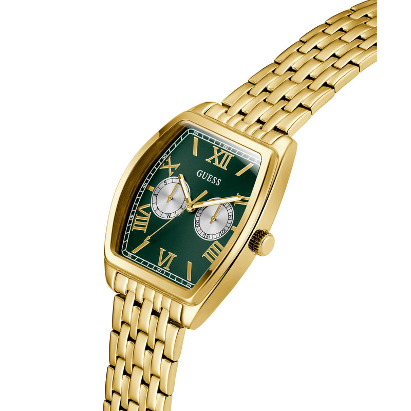 Guess Gabriel Green Rectangle Quartz Men Watch Watch Guess