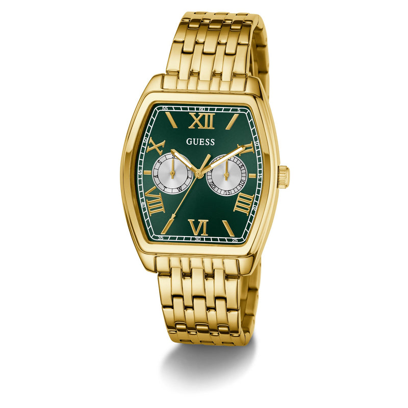 Guess Gabriel Green Rectangle Quartz Men Watch Watch Guess