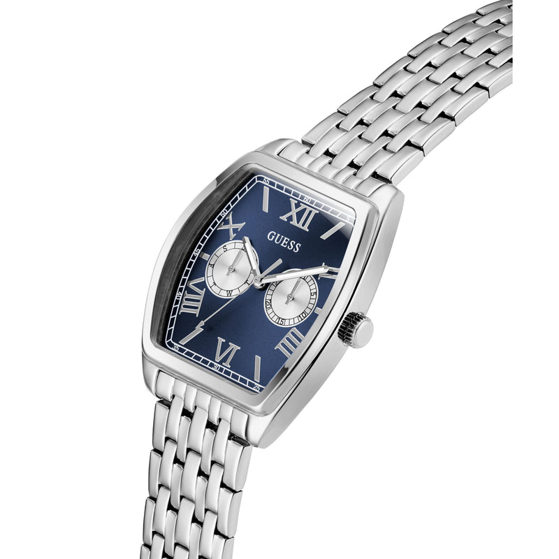 Guess Gabriel Blue Rectangle Quartz Men Watch Watch Guess