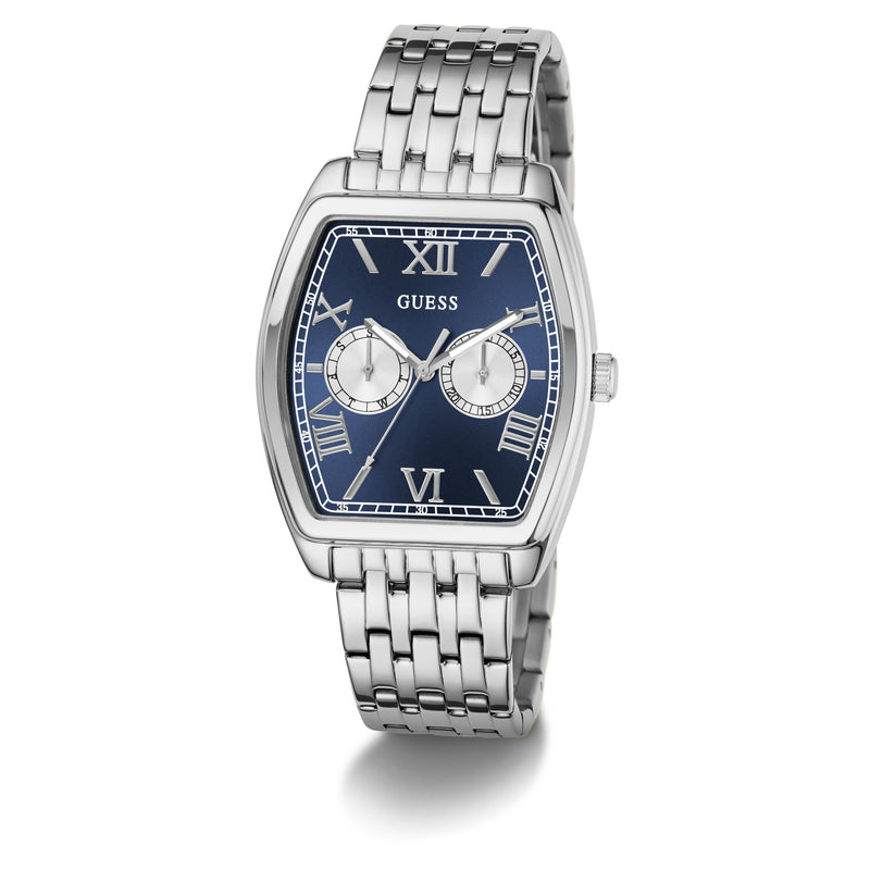 Guess Gabriel Blue Rectangle Quartz Men Watch Watch Guess