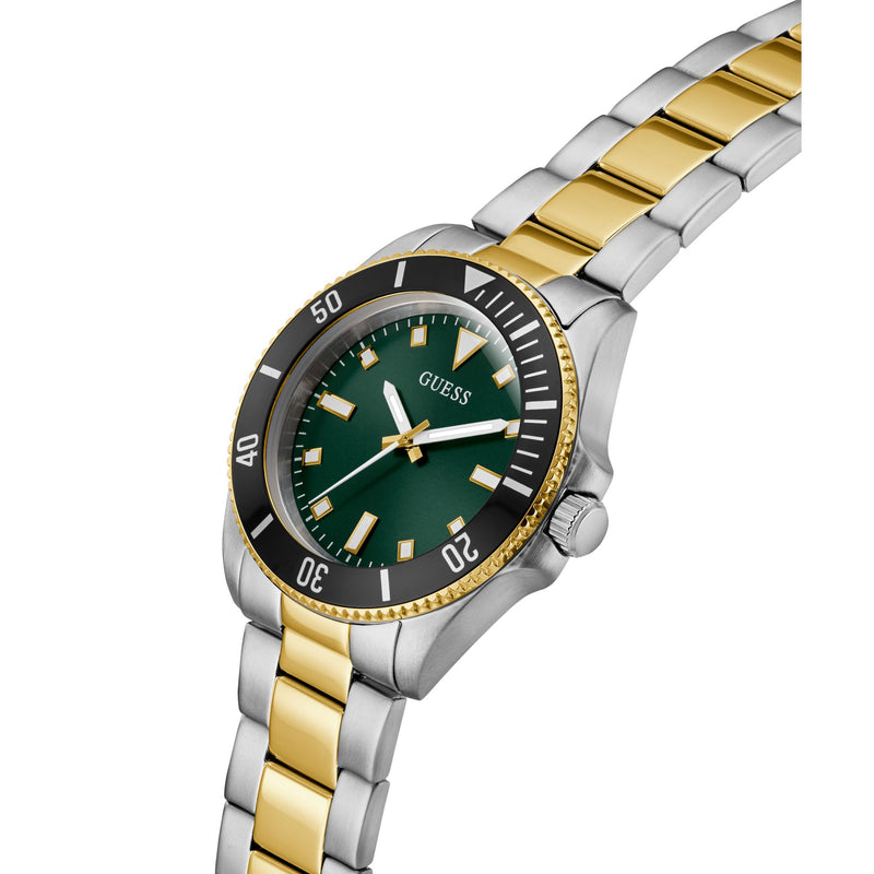 Guess Cliff Green Round Quartz Men Watch Watch Guess