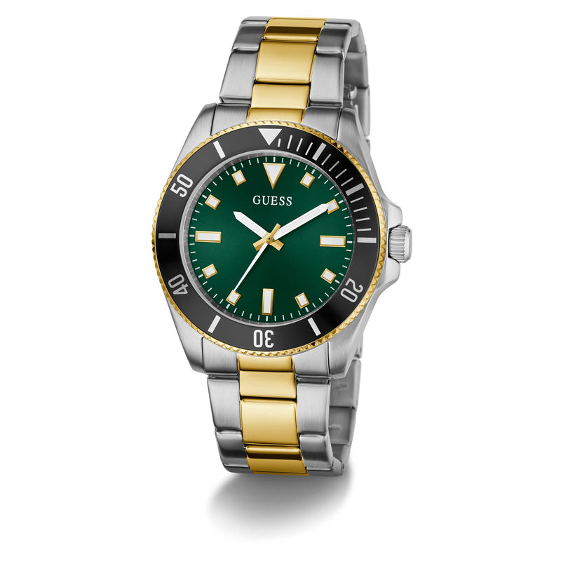 Guess Cliff Green Round Quartz Men Watch Watch Guess