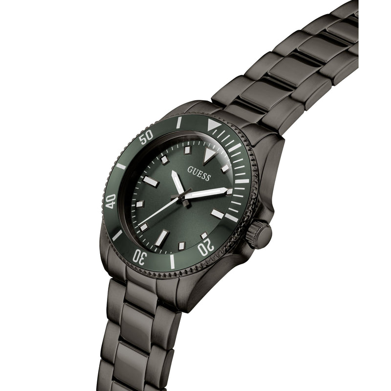 Guess Cliff Green Round Quartz Men Watch Watch Guess