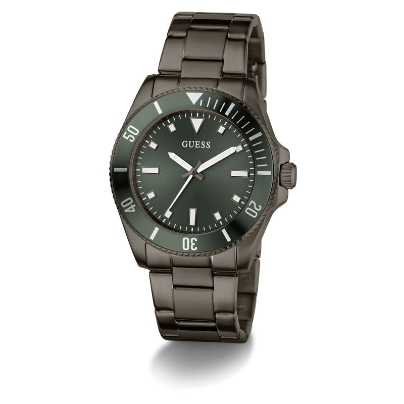 Guess Cliff Green Round Quartz Men Watch Watch Guess