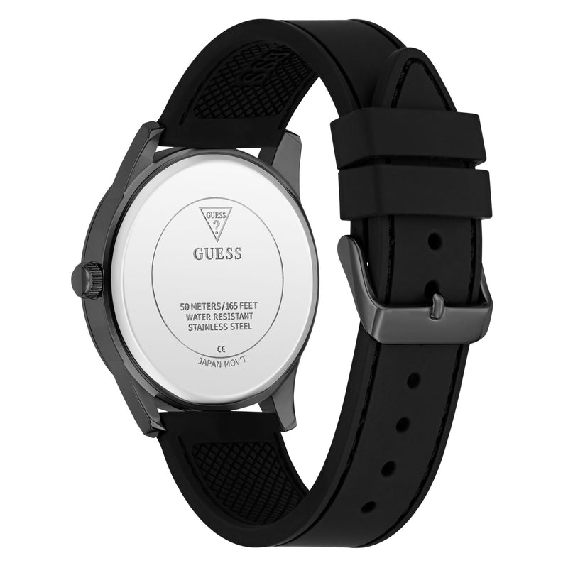 Guess Clark Black Round Quartz Men Watch Watch Guess