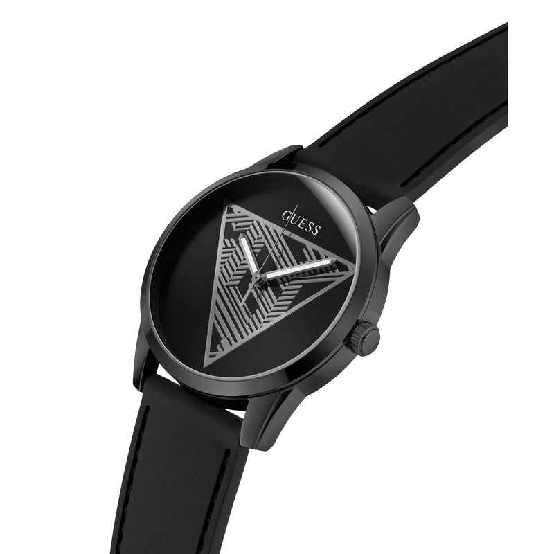Guess Clark Black Round Quartz Men Watch Watch Guess
