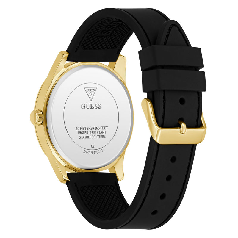Guess Clark Champagne Round Quartz Men Watch Watch Guess