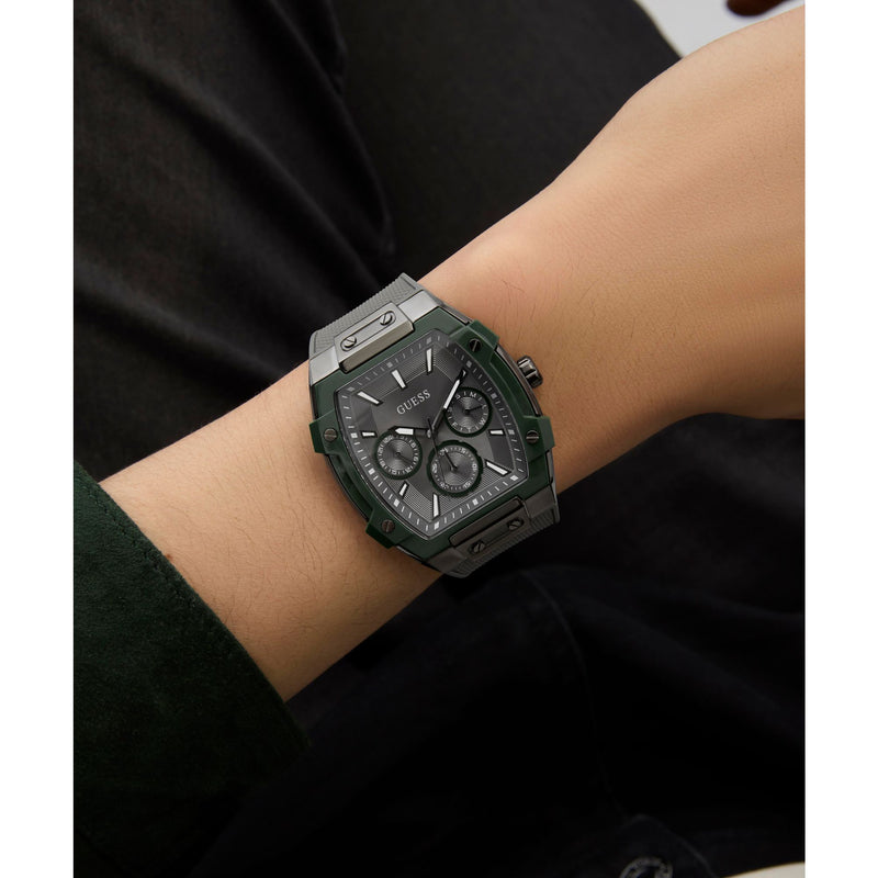 Guess Phoenix Grey Rectangle Quartz Men Watch Watch Guess