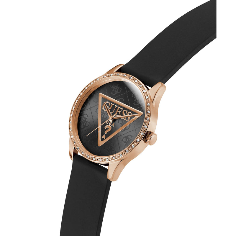 Guess Roxy Black Round Quartz Women Watch Watch Guess