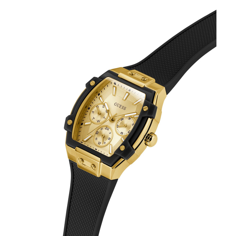 Guess Phoenix Champagne Rectangle Quartz Women Watch Watch Guess
