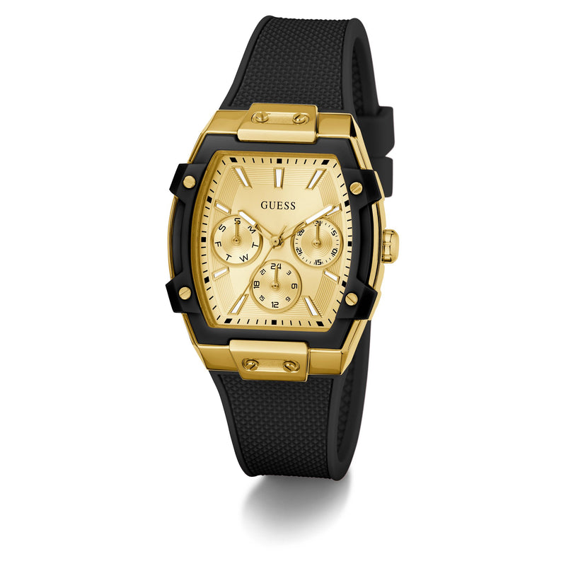 Guess Phoenix Champagne Rectangle Quartz Women Watch Watch Guess