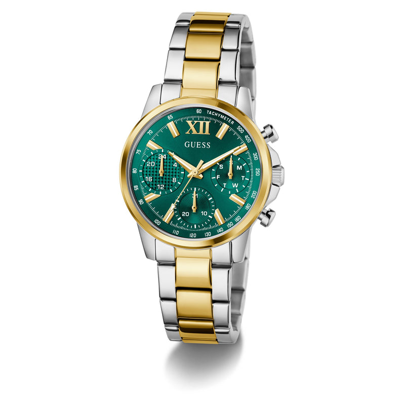 Guess Bailey Green Round Quartz Women Watch Watch Guess